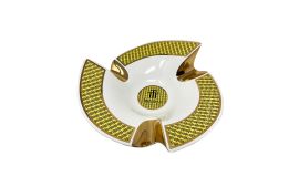 Trinidad Zigarren-Aschenbecher weiß/gold Einzeln