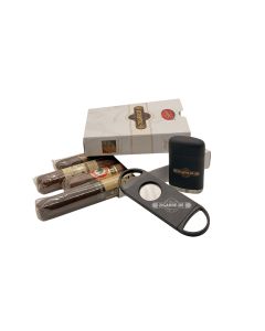 BBQ Sampler Zusammenstellung an Zigarren mit Cutter und Jetflame