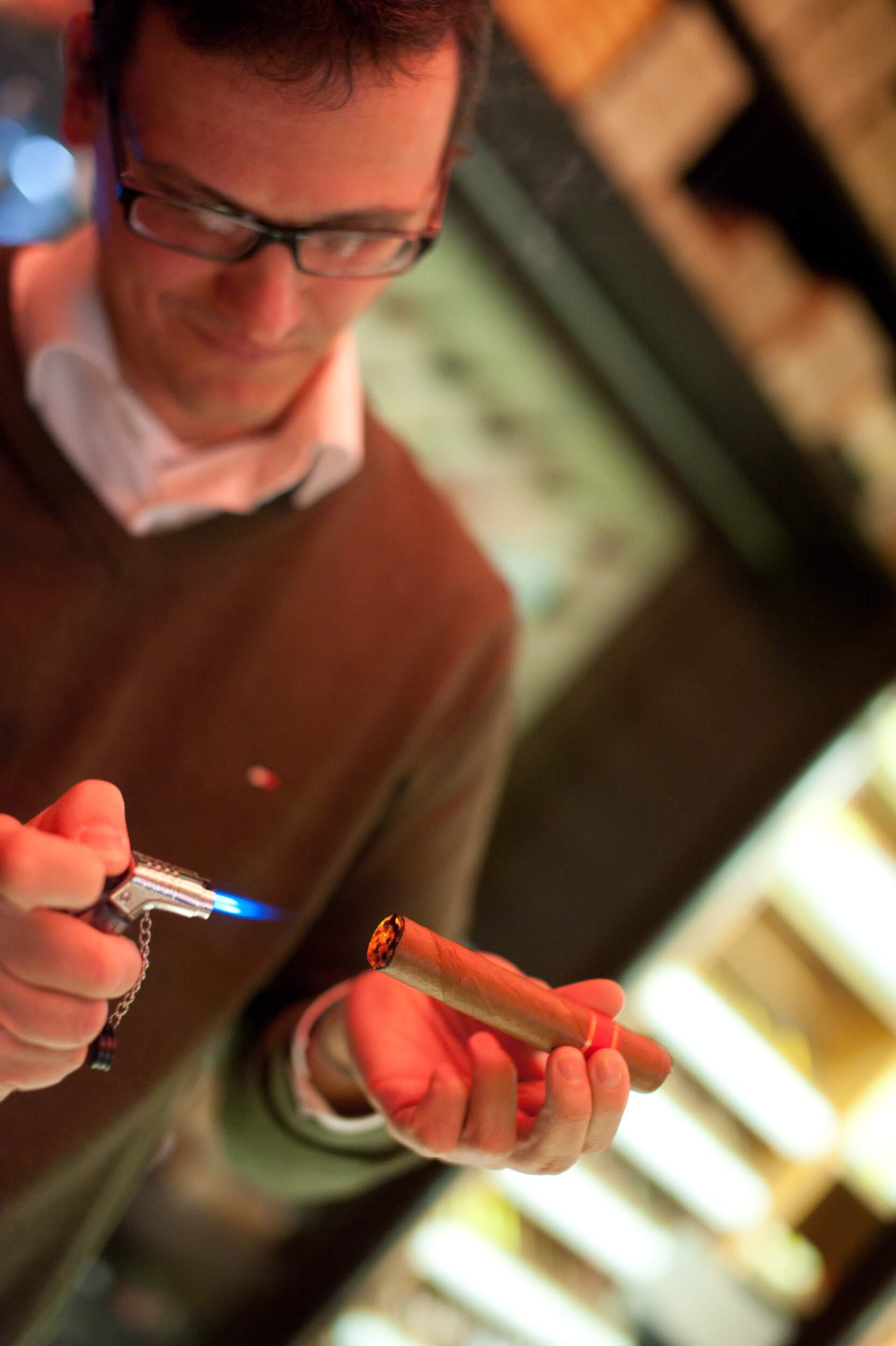 Zigarre richtig anzünden Peter Stephani