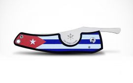 Les Fines Lames LePETIT Zigarrenmesser Flag Cuba Dark
